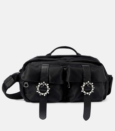 Рюкзак в стиле милитари на шнуровке Simone Rocha, черный