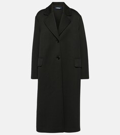 Однобортное трикотажное пальто radice &apos;S Max Mara, черный