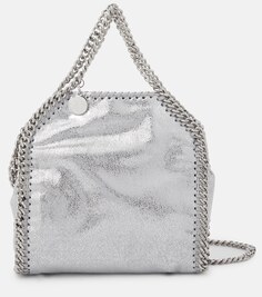 Сумка через плечо falabella micro Stella Mccartney, серебряный