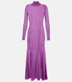 Платье макси из джерси Tom Ford, розовый