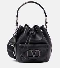 Locò маленькая кожаная сумка-ведро Valentino Garavani, черный