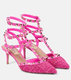 Туфли rockstud 65 букле Valentino Garavani, розовый