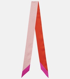 Шелковый шарф toile iconographe Valentino, розовый