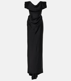 Платье nova cocotte из креп-атласа Vivienne Westwood, черный