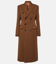 Пальто из натуральной шерсти Wardrobe.Nyc, коричневый