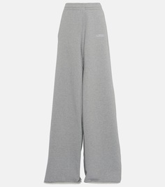 Спортивные брюки оверсайз из смесового хлопка Vetements, серый