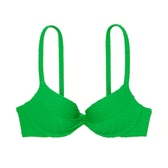 Топ бикини Victoria&apos;s Secret Swim Mix &amp; Match Twist Push-Up Fishnet, нефритово-зеленый