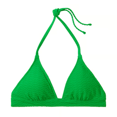 Топ бикини Victoria&apos;s Secret Swim Mix &amp; Match Removable Push-Up Halter Fishnet, зеленый