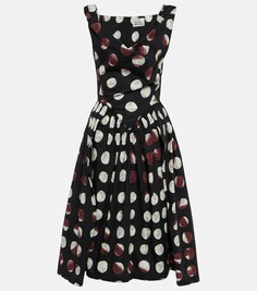 Платье миди sunday из хлопка с принтом Vivienne Westwood, мультиколор