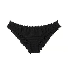Плавки бикини Victoria&apos;s Secret Swim Mix &amp; Match Ruffle Cheeky Fishnet, черный