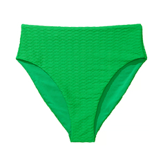 Плавки бикини Victoria&apos;s Secret Swim Mix &amp; Match High-Waist Full-Coverage Fishnet, зеленый