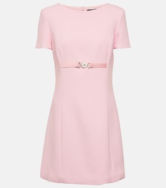Креповое мини-платье medusa &apos;95 Versace, розовый