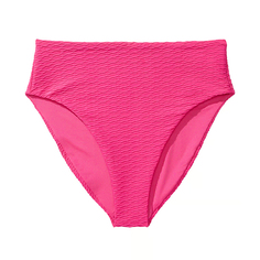 Плавки бикини Victoria&apos;s Secret Swim Mix &amp; Match High-Waist Full-Coverage Fishnet, розовый