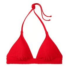 Топ бикини Victoria&apos;s Secret Swim Mix &amp; Match Removable Push-Up Halter Fishnet, красный