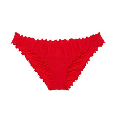 Плавки бикини Victoria&apos;s Secret Swim Mix &amp; Match Ruffle Cheeky Fishnet, красный