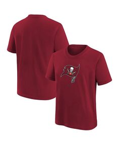 Красная футболка команды Tampa Bay Buccaneers с надписью для мальчиков и девочек дошкольного возраста Nike, красный