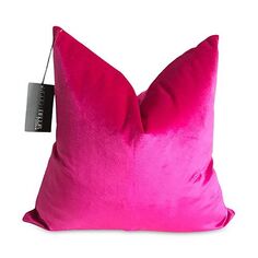 Бархатная декоративная наволочка, 24 x 24 Modish Decor Pillows, цвет Pink