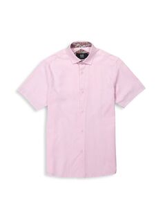 Изящная рубашка с узором пейсли для маленького мальчика Elie Balleh, розовый