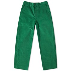 Стандартные вельветовые брюки Bode, зеленый