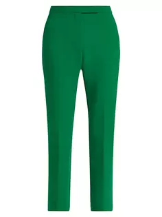 Прямые брюки Fuoco из смесовой шерсти Max Mara, зеленый