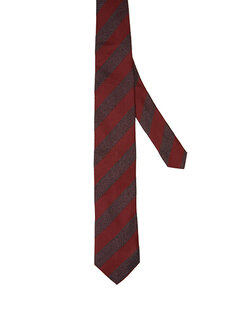 Темно-красный шелковый галстук в полоску Pal Zileri