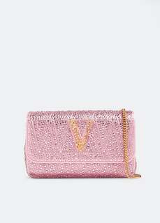 Сумка через плечо Versace Virtus, розовый