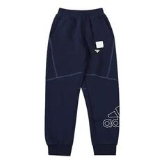 Брюки (PS) adidas Outlined Logo Joggers &apos;Navy White&apos;, синий