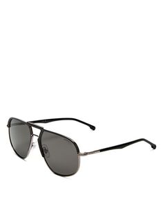 Солнцезащитные очки-авиаторы, 60 мм Carrera, цвет Black