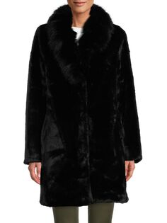 Пальто из искусственного меха Belle Fare, черный
