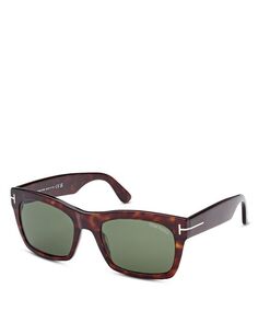 Солнцезащитные очки Nico квадратной формы, 56 мм Tom Ford, цвет Brown