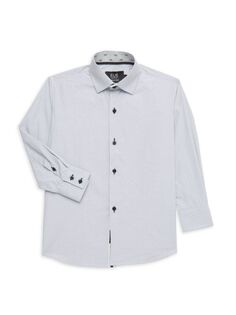Полосатая рубашка для маленького мальчика Elie Balleh, цвет Grey Black