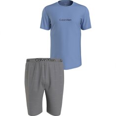 Пижама Calvin Klein Short Sleeve Shorts Set, серый