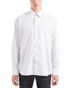 Хлопчатобумажную рубашку Emporio Armani, цвет White