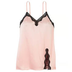 Комбинация Victoria&apos;s Secret Fun &amp; Flirty Satin Lace-Trim, розовый/черный