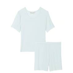 Комплект пижамный Victoria&apos;s Secret Ribbed Modal, 2 предмета, светло-голубой
