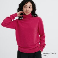 Джемпер из 100% кашемира UNIQLO, розовый