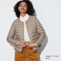 Легкий пуховик Uniqlo Ultra Light Down Compact, бежевый