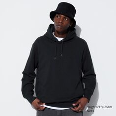 Пуловер с капюшоном UNIQLO, черный