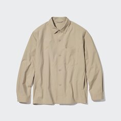 Куртка-рубашка airsense ultra легкая UNIQLO, бежевый