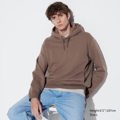 Пуловер с капюшоном UNIQLO, коричневый