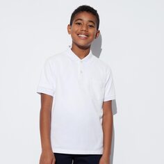 Рубашка-поло Dry Kanoko Pocketski (с коротким рукавом) UNIQLO, белый