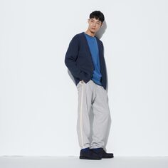 Спортивные штаны (боковая линия/стандартная длина 65-71см) UNIQLO, серый