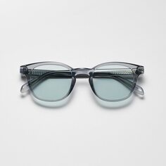 Солнцезащитные очки в бостонской квадратной оправе UNIQLO, серый
