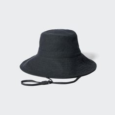 Шляпа с широкими полями, вырезанная УФ-лучами UNIQLO, темно-серый