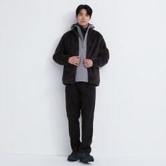 HEATTECH теплые легкие брюки (карго) UNIQLO, черный