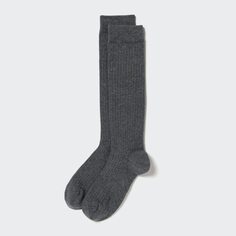 Высокие носки UNIQLO, темно-серый