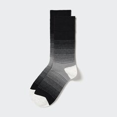 Полосатые носки UNIQLO, темно-серый