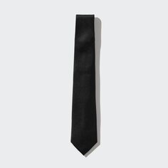 Шелковый галстук UNIQLO, черный