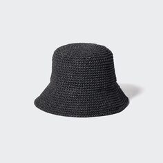 Вязаная шапка UNIQLO, черный