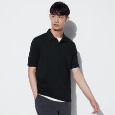 Рубашка-поло Dry EX (с коротким рукавом) UNIQLO, черный